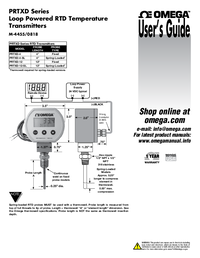 Thumbnail of document Manual - PRTXD Digital Temperature Transmitter